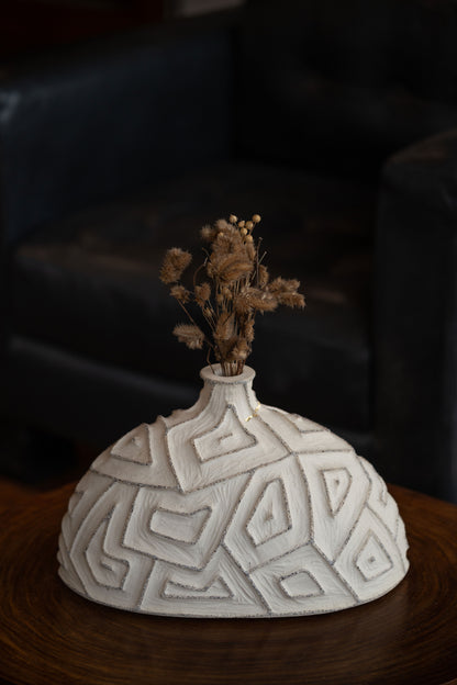 Maze Half Moon Bottle Vase