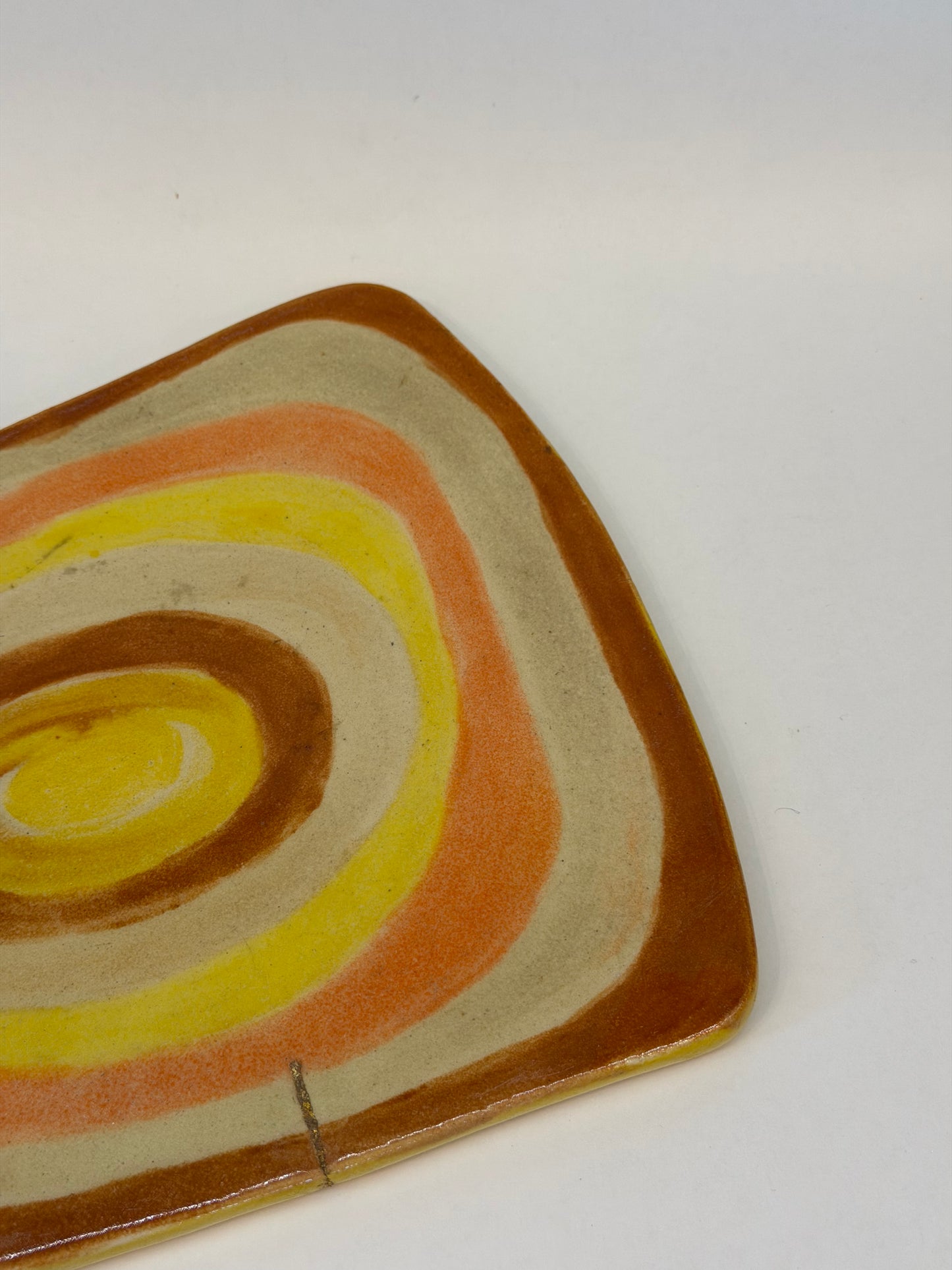 Abstract Ceramic Cheese Platter