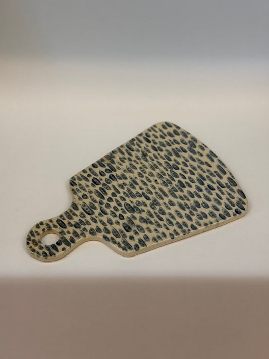 Blue Eyelet Ceramic Platter