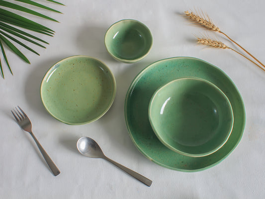 Green Dinner set of 6 - Made to Order